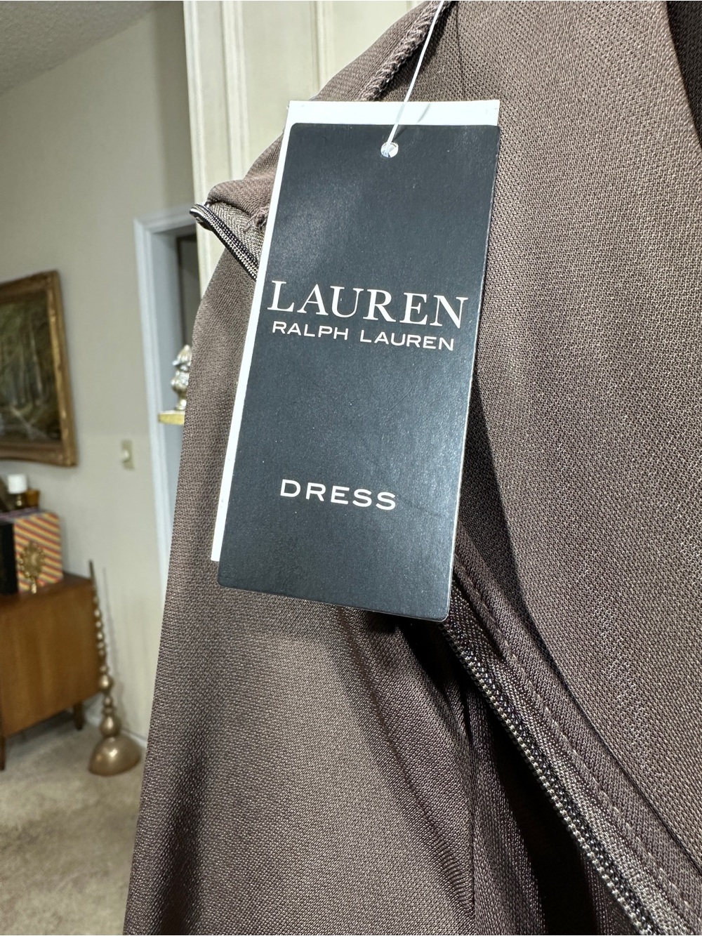 Lauren Ralph Lauren Jumpsuit Small Brown Belted Quiet Luxury Espresso Core - Picture 8 of 12